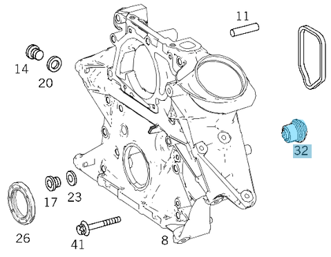 Yağ Tazyik Supabı / Eksantrik Basınç Ventili / Yağ Tazyik Valfi OM611, OM612, OM646, OM647, OEM A6111800115