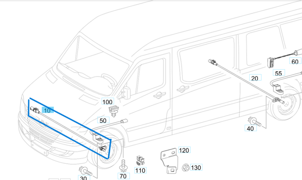 ABS Sensörü Ön Sağ Sol Sprinter W906, VW Crafter OEM A9069050601, A9065403917,  2E0927748L, 2E0927748Q