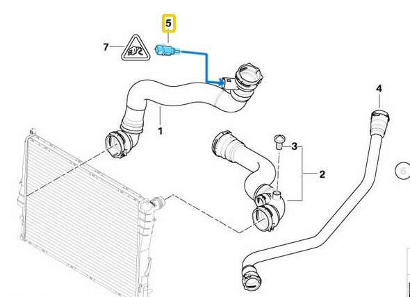 Hararet müşürü BMW 1 Seri E81, E87, E88, 3 Seri E46, E90, F30, 5 Seri E39, E60, F10, G30, 7 Seri E38, E65, F01-F03,  X1 Seri E84, F48, X3 Seri E83, X5 Seri E53, E70, F15, X6 Seri E71, F16, MINI F54, F55, F56, F57 Motor: M43, M52, M54, N20, OEM 13621433077