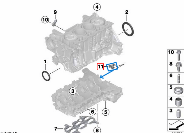 Krank Devir Sensörü BMW 1 Seri F20, F21, 3 Seri F30, F31, MINI R55, R56, R57, R58R R59, R60, R61, Motor:  N12, N13, N14, N16, N18, OEM 13627561753, 75617538001