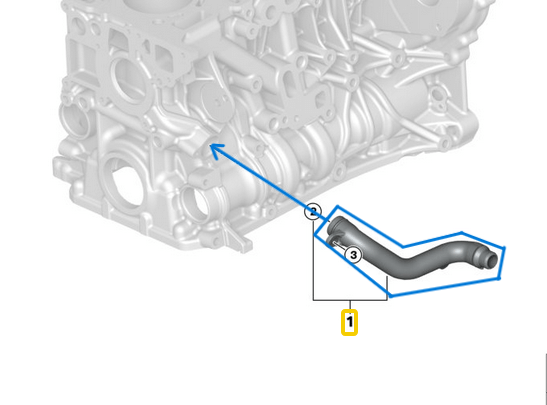 Devirdaim Borusu / Geri Dönüş Borusu BMW 1 Seri E81, E82, E87, E88, 3 Seri E90, E91, E92, E93, 5 Seri E60, E61, X1 Seri E84, X3 Seri E83 Motor: N47 OEM 11537800583