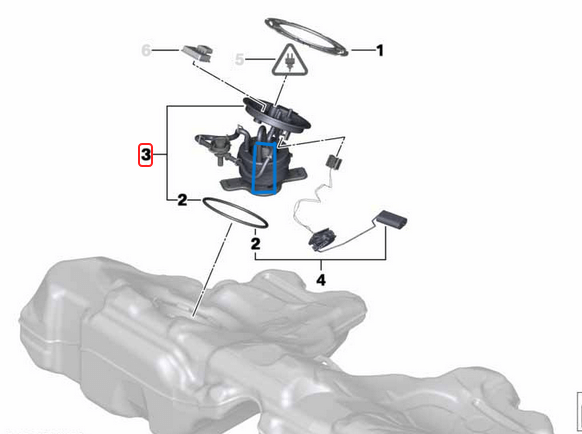 Depo Yakıt Pompası Tek Pompa 6 bar BMW 5 Seri F10, F11 Motor: N20, N52, N53, OEM16117260644 -1, 16117434205 -1