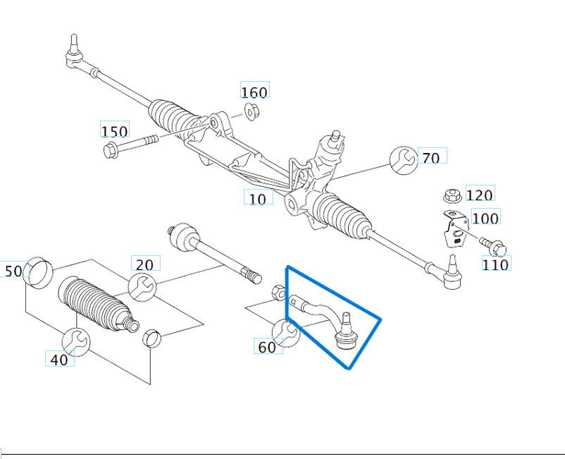 ROT BAŞI SPRINTER W906 VW CRAFTER OEM A9064600348, A9064600148, A9064600048