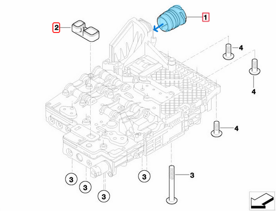 Otomatik Şanzıman Soket Seti BMW 1 Seri E81, E82, E87, 3 Seri E90-E93, 5 Seri E60, 6 Seri E63, E64, 7 Seri E65, E66, F01, F02, F03, X1 Seri E84, X3 Seri E83, X5 Seri E53, E70, X6 Seri E71, OEM 24347588725, 12527503442, 24340405194