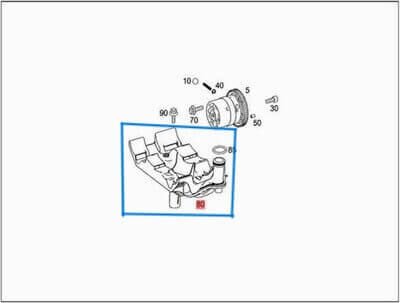 Yağ Pompa Süzgeci / Karter Süzgeci Tüm Modellerde  OM651 Dizel Motor OEM A6511802151, A6511800951