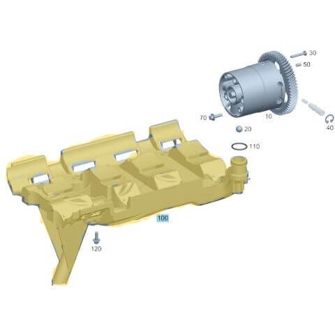 Yağ Pompa Süzgeci / Karter Süzgeci Tüm Modellerde  OM651 Dizel Motor OEM A6511802151, A6511800951