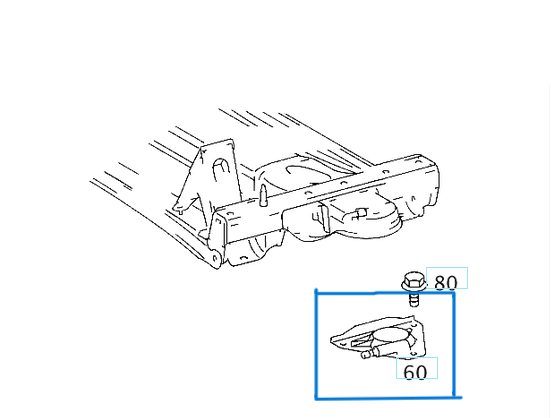 Makas Üst Tablası Ön Sağ SPRINTER W901, W902, W903, W904 OEM A9013220231