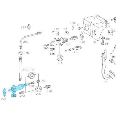 Debriyaj Merkezi Alt E Seri W115, W123, S Seri W116, W126, Minibüs 207, 208 W601  OEM A0012956807, A0002956507, A0002958207, 0012956807, 0002956507, 0002958207