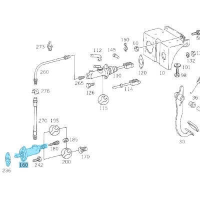 Debriyaj Merkezi Alt E Seri W115, W123, S Seri W116, W126, Minibüs 207, 208 W601  OEM A0012956807, A0002956507, A0002958207, 0012956807, 0002956507, 0002958207