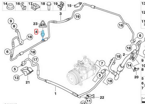 Klima Müşürü BMW E39, E46, E53, E60, E65, E70, E87, E90, F10, F20, F30, F32, F33, F34, F84, G02, G20, G30, G48 OEM 64539323658, 64539181464, 64539141957, 64536909257, 64530141211, 64538385390