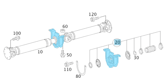 Şaft Askısı Ön Sprinter W906, VW Crafter OEM A9064101181, A9064100281, A9064100681, 9064101181, 9064100281, 9064100681