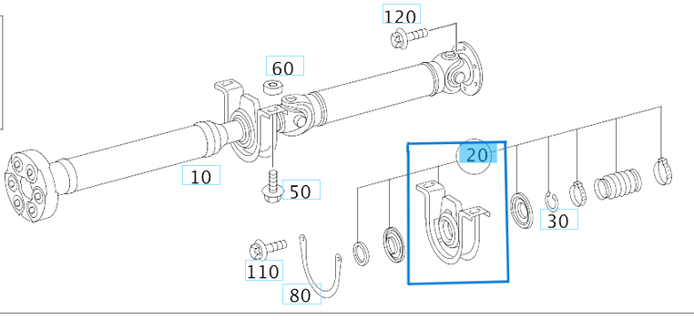 Şaft Askısı Ön SPRINTER W906, VW CRAFTER OEM A9064101181, A9064100281, A9064100681
