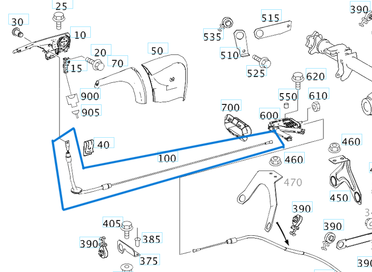 El Fren Teli Ön 2522mm SPRINTER W906 OEM A9064205285, A9064202385