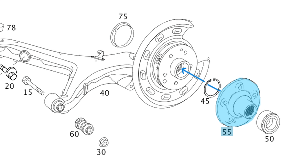Porya Arka / Porya Flanşı Arka VITO W639 OEM A6393560401, A6393560201