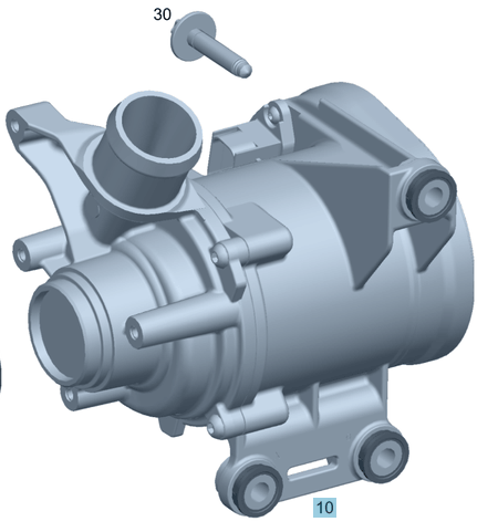 Elektrikli Devirdaim / Devirdaim Su Pompası Elektrikli C Seri W205, E Seri W213, GLC X253,  Motor: M264 OEM A2642000301, A2642000100, 2642000301, 2642000100