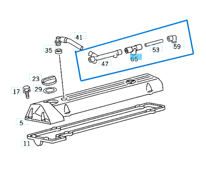 Pipo Hortum (Yağ Buhar Hortumu) Takım A6010160481, A6010160030, A6030160081, A6010160381