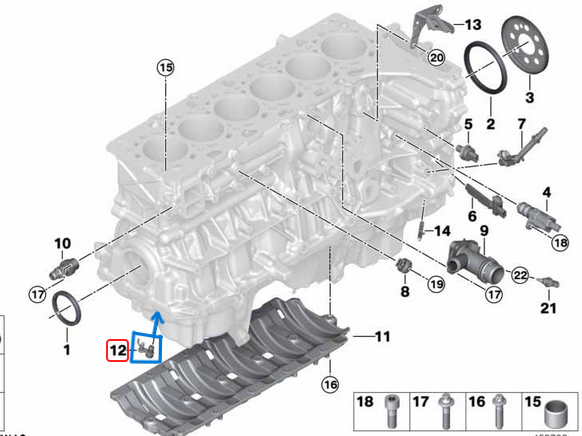 Yağ Fıskiyesi / Yağ Püskürtme Memesi BMW Motor: B38, B46, B48 OEM 11427634186