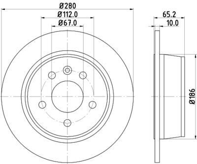 Fren Diski / Fren Aynası Arka Takım Vito W638 OEM A6384230112, 6384230112
