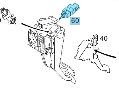 Fren Müşürü / Fren Pedal Şalteri C Seri W203, ML W163, A Seri W168, W169, Sprinter W901, W902, W903, W904, Vito W638, W639, OEM A0015453809, A0015458709, A0015452009