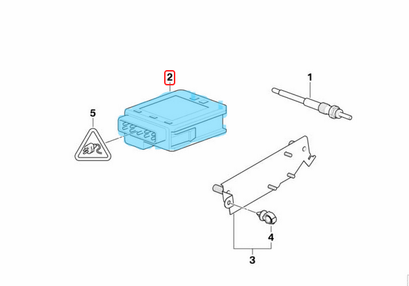 Kızdırma Rölesi / Buji Isıtma Rölesi BMW 3 Seri E46, E90, E91, E92, E93, 5 Seri E60, E61, 6 Seri E63, E64, 7 Seri E65, E66, X3 Seri E83, X5 Seri E53, E70, X6 Seri E71, Motor: M57N OEM 12217801201, 12217788327