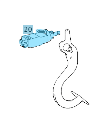 Fren Müşürü / Fren Pedal Şalteri ML W163, A Seri W168, W169, B Seri W245, Vaneo W414, Sprinter W901, W902, W903, W904, W909, Vito W638, OEM A0015458709, A0015452009