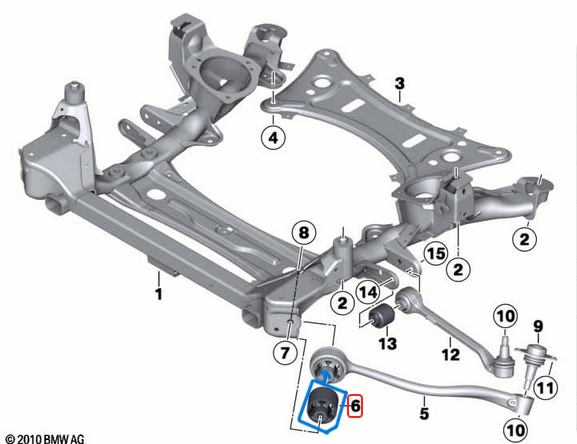 Salıncak Burcu / Salıncak Fişeği Ön Üst BMW X3 Seri F25,  X4 Seri F26, OEM 31106786951