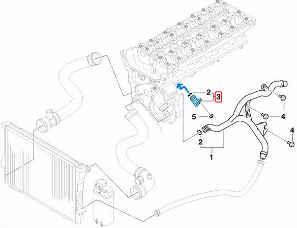 Silindir Kapak Tapası / Blok Su Tapası BMW 5 Seri E60, E61, 7 Seri E65, E66, Motor: M54 OEM 11537519733