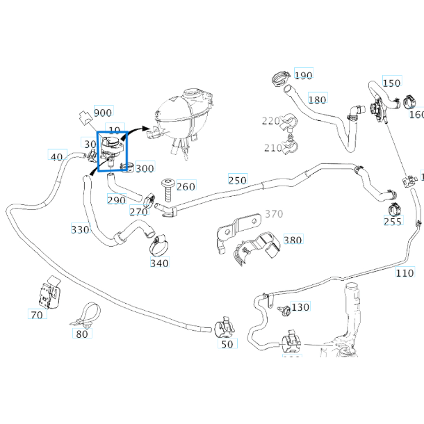 İlave Su Pompası / Devirdaim Yardımcı Pompa C Seri W204, W205, E Seri W211, W212, W213, Vito W639, W447, Sprinter W906, VW Crafter OEM A2048350364, A2118350064, A2118350164, A2118350264, A2118351364, A2118350364, A1718350064, A6398350064, 2E0965521