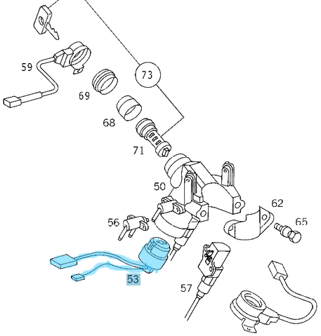 Kontak Soketi / Kontak Şalteri Sprinter W901, W902, W903, W904, Vito W638 OEM A0005458108