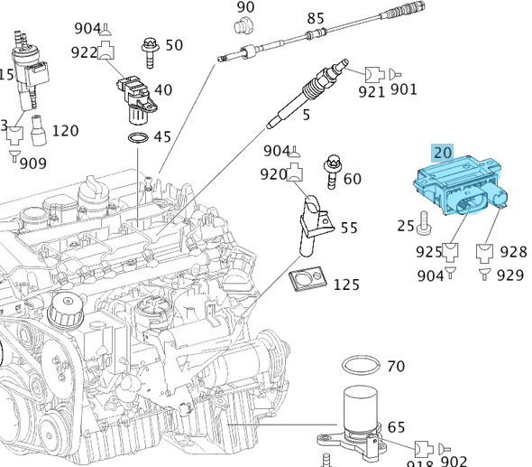 Kızdırma Rölesi / Buji Isıtma Rölesi C Seri W204, E Seri W211, Motor: OM646, OEM A6461532579, 6461532579