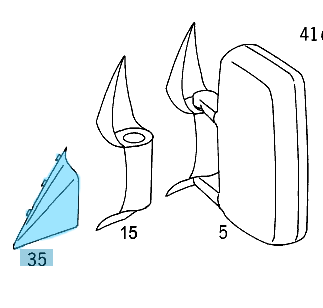 Ayna Üçgen Kapağı Sol SPRINTER W901, W902, W903, W904 OEM A9018110007