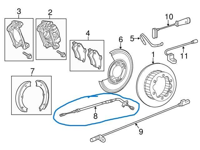 El Fren Teli Arka SAĞ SOL 1395mm SPRINTER W906  515-516 OEM A9064207085, A9064204485, A9064203085
