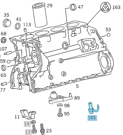 Yağ Fıskiyesi / Yağ Fıskiye Memesi / Yağlama Jeti E Seri W124, W210, C Seri W201, W202, Vito W638, Sprinter W901, W902, W903, W904 Motor: OM601, OM602, OM603, OM604, OM605, OM606 OEM A6041800143, A6041800043