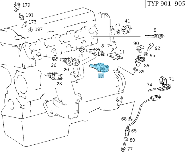 Hararet Müşürü / Fan Müşürü Çift Fiş 30'C-120'C E Seri W124, C Seri W202, Sprinter W901-W904 Motor: M104, M111, OM601, OM602, OM604, OM605 OEM A0095423517