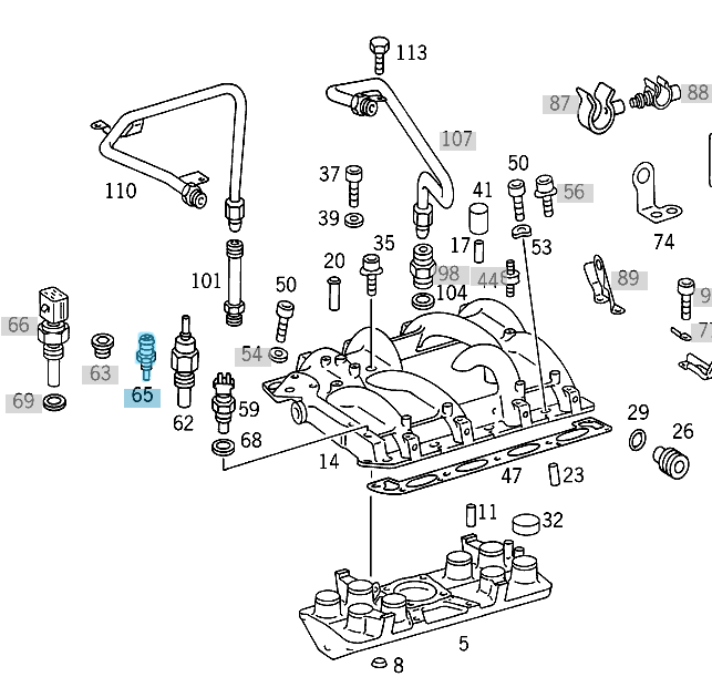 Hararet Müşürü / Fan Müşürü Dört Fiş 150'C E Seri W124, W210, C Seri W201, W202, Sprinter W901-W904 Motor: M102, M103, M104, M111, M116, M119, OM601, OM606, OEM A0085423217