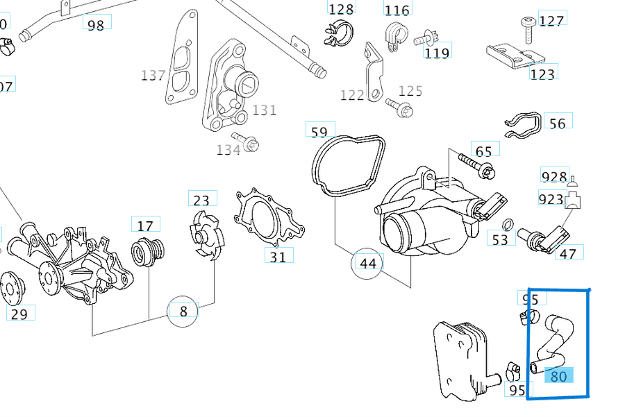 Yağ Hortumu VITO W639, SPRINTER W906 OM646 OEM A6462030282