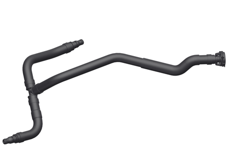 Radyatör Yedek Su Depo Hortumu / Hava Tahliye Hortumu C Seri W204, Otomatik Şanzıman, Motor: M274 OEM A2045013225, A2045012825, A2045013325, A2045012925