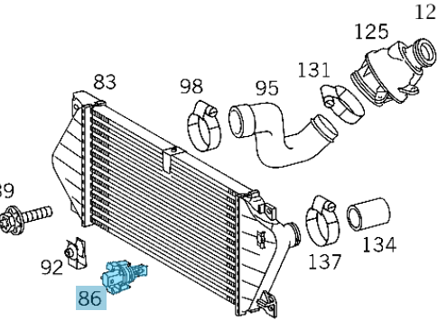 Hava Akışmetre Müşürü / Debimetre Sensörü / Isı Sensörü A Seri W168, C Seri W203, W204, S Seri W221, Vito W638, W639, Sprinter W901, W906  Motor: M102, M104, M111, M112, M113, M271, OM611, OM642, OM646, OM651, OM654 OEM A6511530028, A0005422818, 2D0905379