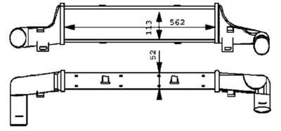 Intercooler Radyatörü /İnterkol Radyatörü / Turbo Radyatörü E Seri W210, Motor: M111, OM602, OM605, OM611 OEM A2105001700, A2105001300