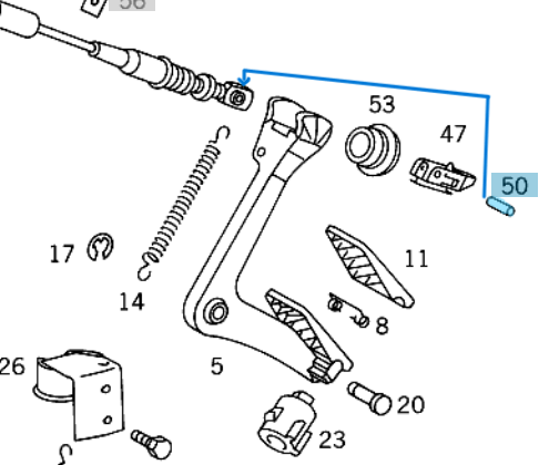 Gaz Teli Uç Pimi Vito W638, Sprinter W901, W902, W903, W904, OEM A9013010674