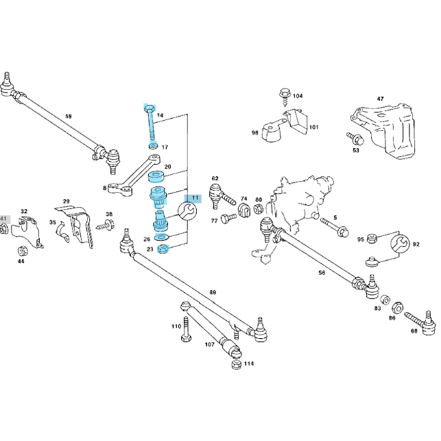 Esrot Tamir Takımı / S Rot Tamir Takımı. W201 OEM A2014600050