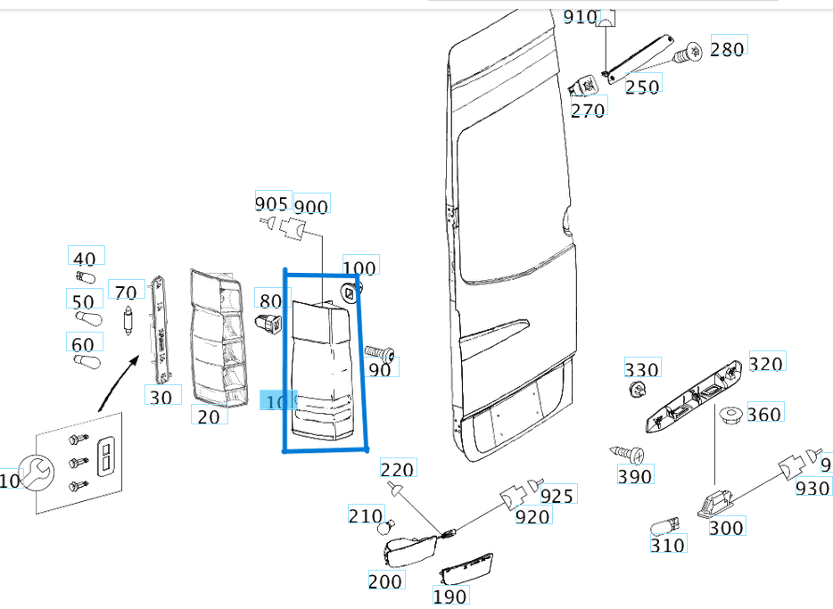 Stop Duysuz Sağ DEPO Marka Sprinter W906 2005> OEM A9068200264