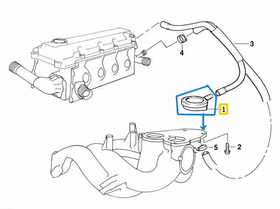 Basınç Ayarlama Valfi  (Yağ Siklonu)E-36, E46 M42, M43, M44 OEM 11157501567