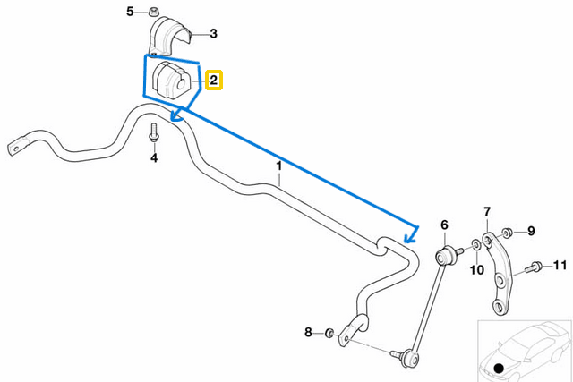 Viraj Lastiği Ön BMW E39 5 Seri OEM 31351093108