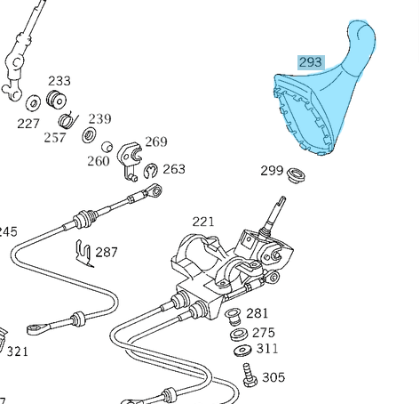 Vites Topuzu Körüklü 5 İleri Vites Vito W638 Motor: Tüm Motor Tipleri İçin OEM A6382681297