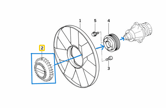 Fan Termiği BMW 5 Seri E34 3 Seri E30, E36 M41, M51  3 Delik OEM 11522245498