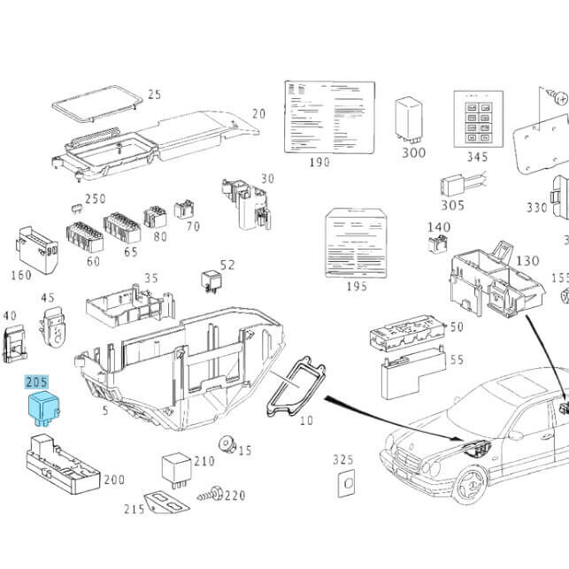 Çok Amaçlı Röle / Multifonksiyonel Röle / Role / Kumanda Cihazı W107, W108, W109, W114, W115, E Seri W123, W124, W210, S Seri W116, W126, W140, C Seri W201, W202 OEM A0015420219