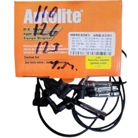 Buji Kablo Seti 7 Kablo W123, S Seri W126, Motor: M110 OEM A1101506318 Beru NO:0300890470 ZEF470