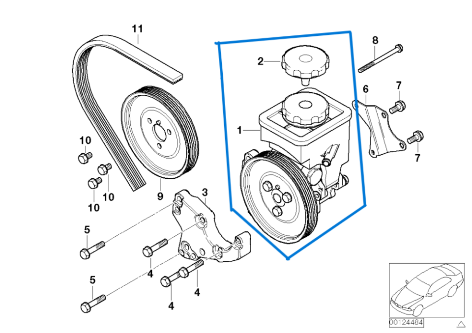 Direksiyon Pompası BMW X5 Seri 3.0d E53  M57, M57N OEM 32416756930