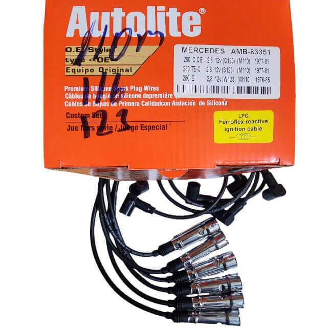 Buji Kablo Seti 7 Kablo E.M. W123, S Seri W116, Motor: M110  Beru NO: ZEF470